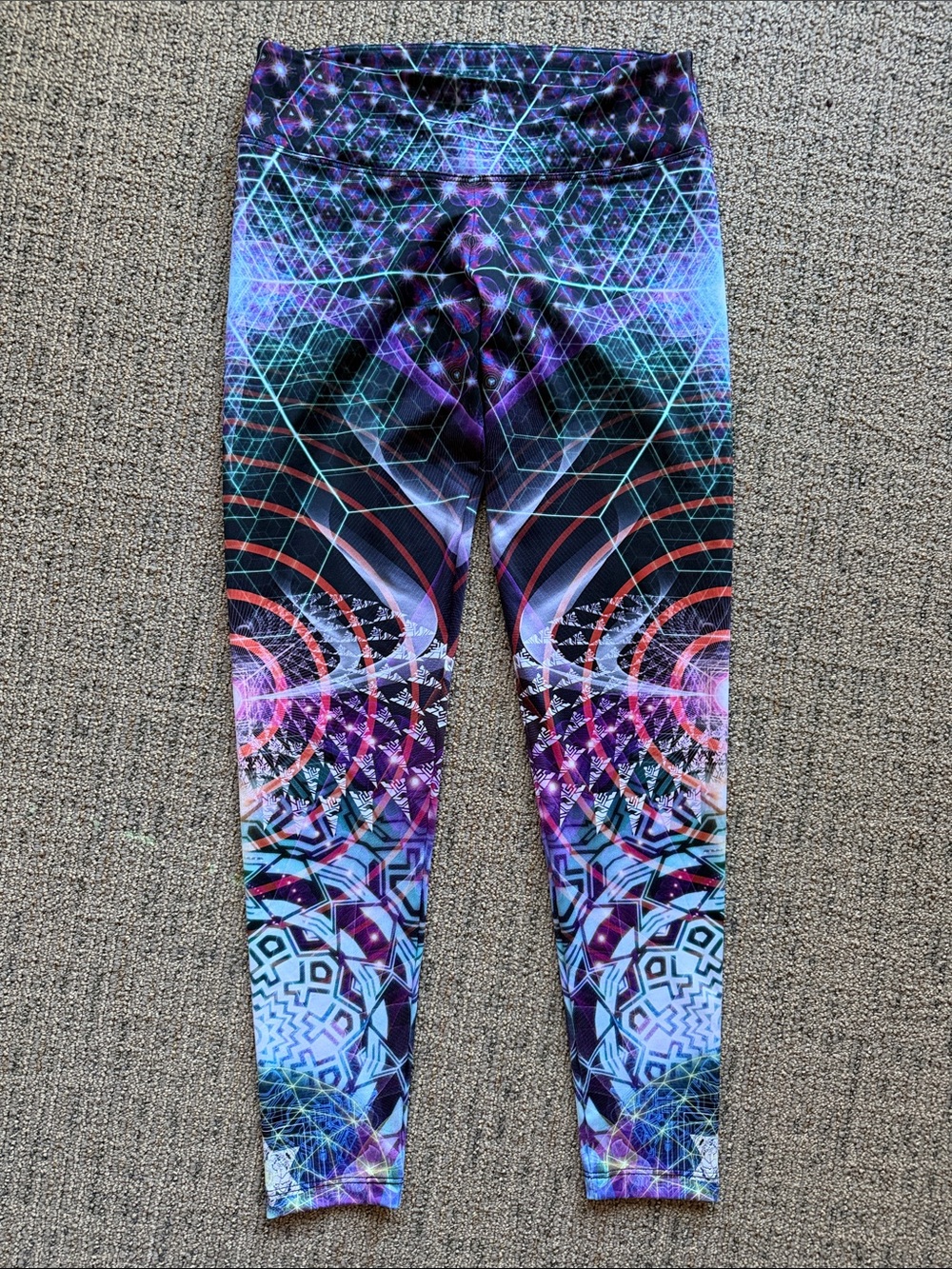 Vision Lab leggings new Sz M trippy sacred geometry